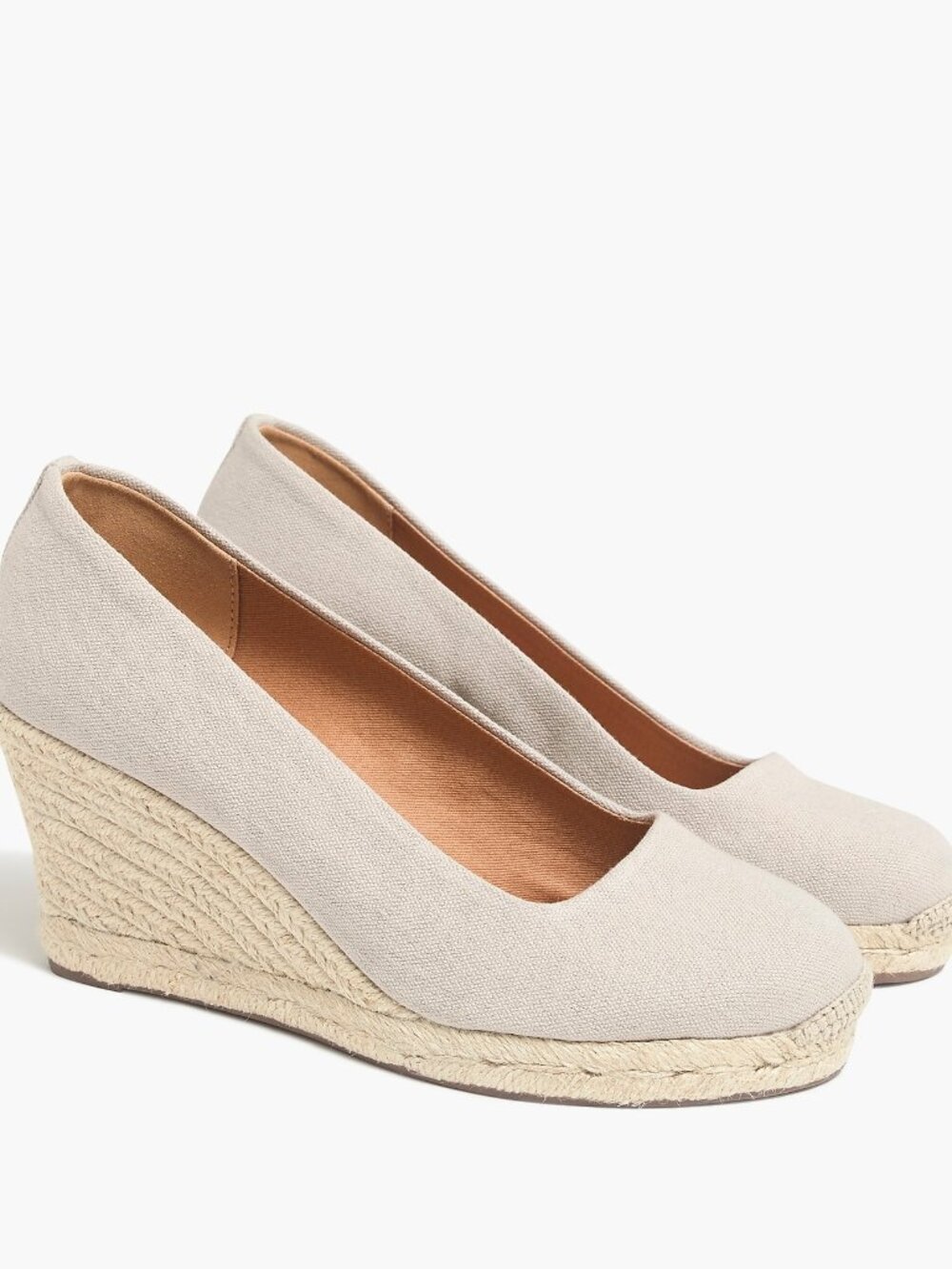 J.CREW Canvas espadrille wedges Size 7 NWOB